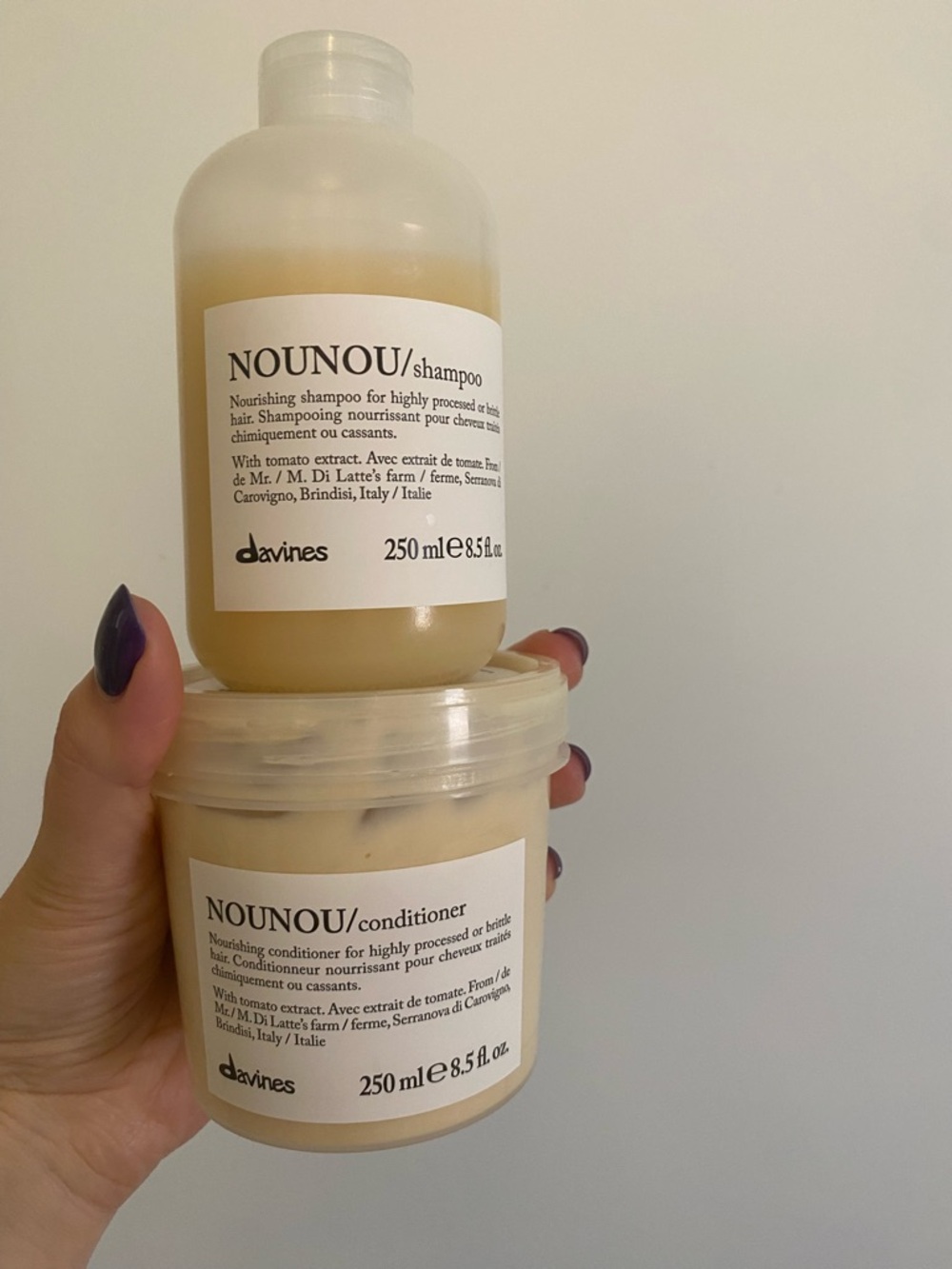 Davines NOUNOU Shampoo and Conditioner